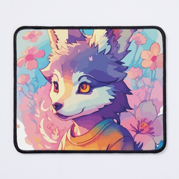 Item preview, Enchanting Wolf Cute Sticker: Embrace the Adorable Spirit of the Wild designed and sold by StickerAlchemy.