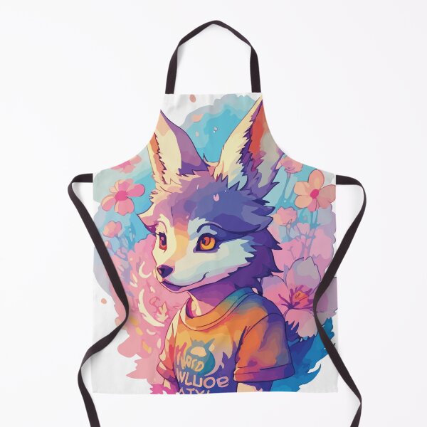 Item preview, Enchanting Wolf Cute Sticker: Embrace the Adorable Spirit of the Wild designed and sold by StickerAlchemy.
