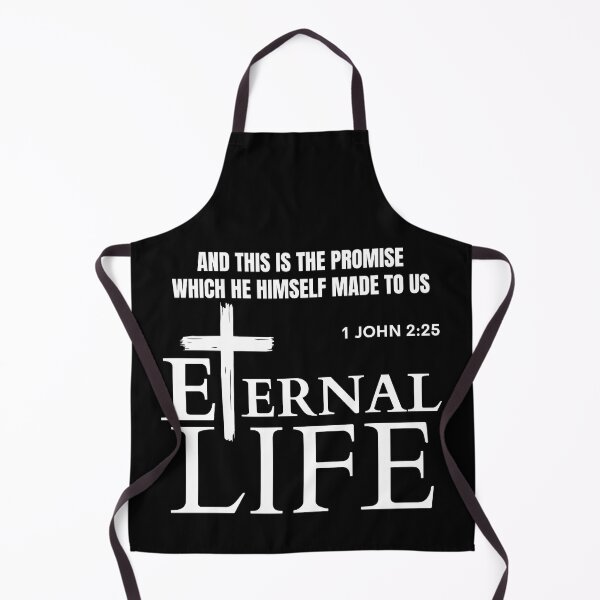 Item preview, 1 John 2:25 Eternal Life Jesus Christ Christian Cross Bible Verse Quote  designed and sold by john316store.