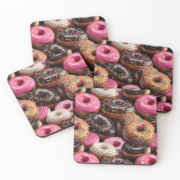 Item preview, Realistic Donuts Seamless Pattern designed and sold by PatternStudios.