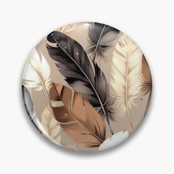 Item preview, Feathers - Beige, brown, gray, black, white 3 designed and sold by Highlandkings.
