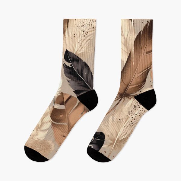 Item preview, Feathers - Beige, brown, gray, black, white 3 designed and sold by Highlandkings.