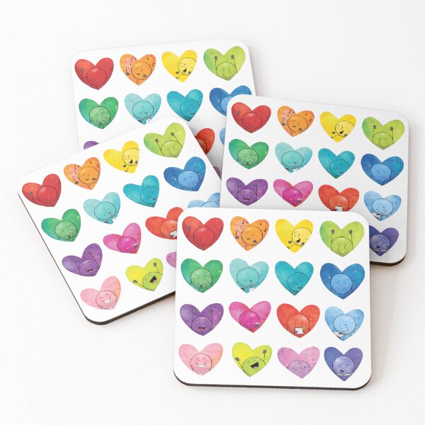 Artikelvorschau, Rainbow Hearts Dot Dudes entworfen und verkauft von SarahPecorino.