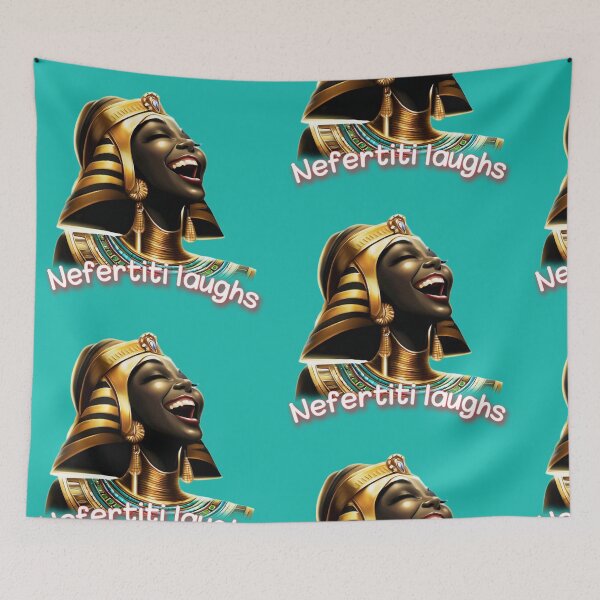 Item preview, A picture of Nefertiti laughing from the reality of imagination  designed and sold by Shadyshoo.