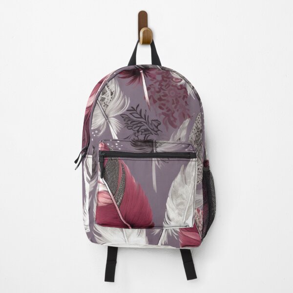 Artikelvorschau, Feathers - Burgundy, blush, ivory, silver, gray 3 entworfen und verkauft von Highlandkings.
