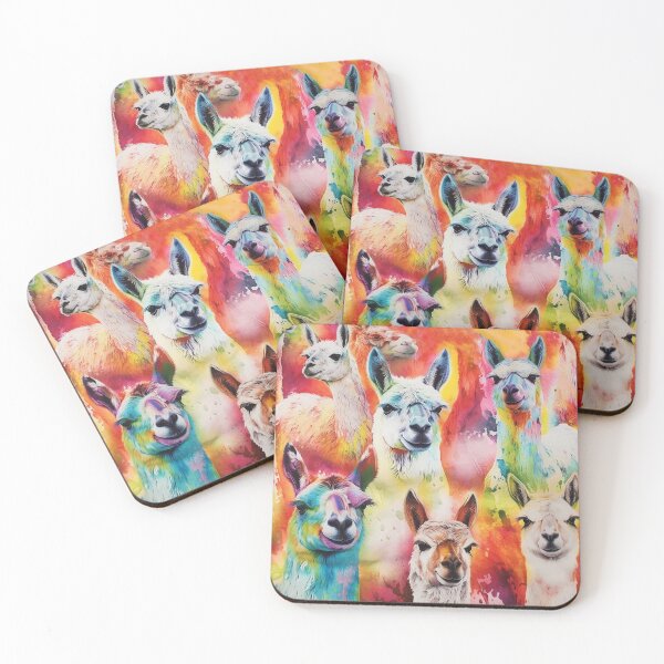 Item preview, Tie Dye Llamas designed and sold by RetroAnimals.