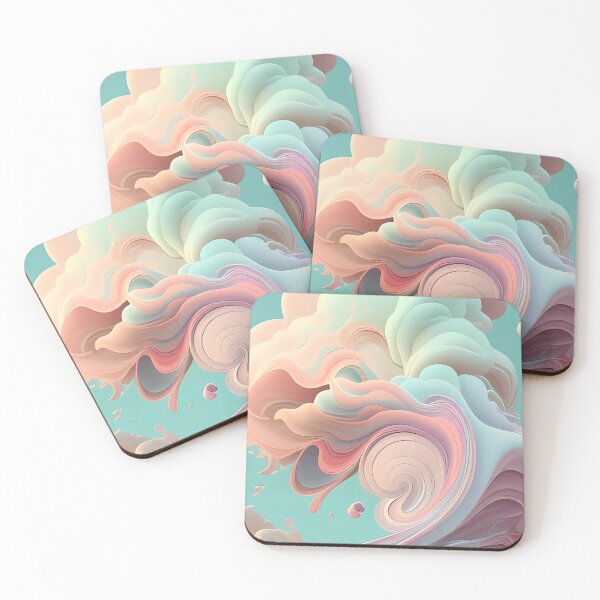 Item preview, Pastel Abstract Cloud Pattern designed and sold by HouseOfRosy.