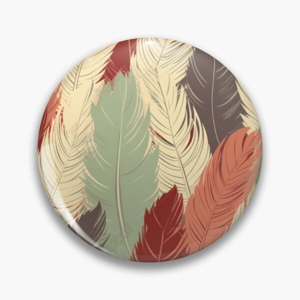 Artikelvorschau, Feathers - Burgundy, coral, sage, ivory, silver entworfen und verkauft von Highlandkings.