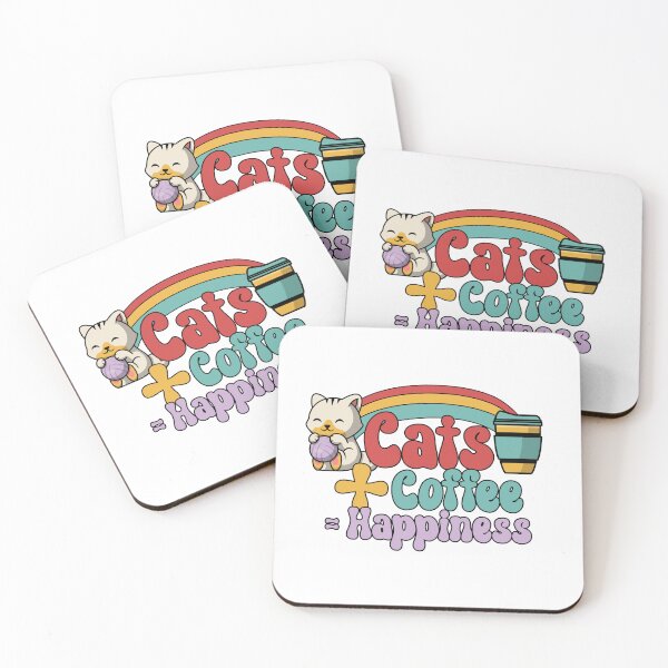 Item preview, Cats + Coffee = Happiness designed and sold by erenton.