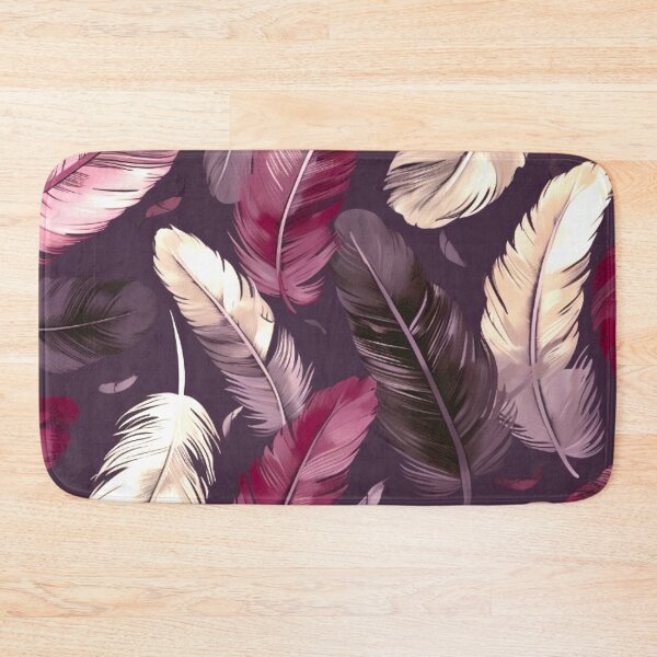 Item preview, Feathers - Burgundy, eggplant, blush, silver, black designed and sold by Highlandkings.