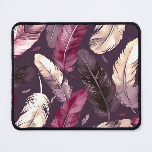 Item preview, Feathers - Burgundy, eggplant, blush, silver, black designed and sold by Highlandkings.