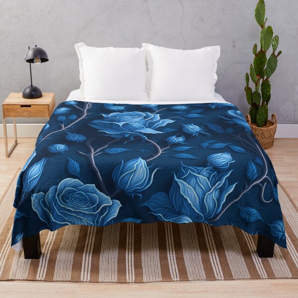 Item preview, Azure Whispers: The Captivating Blue Rose Pattern! designed and sold by MeowtifullyCute.