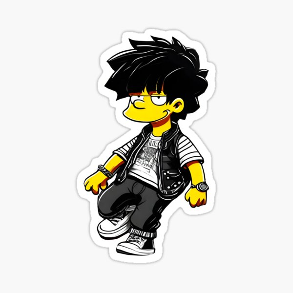 Pegatina for Sale con la obra «chico amarillo» de rawmediastore