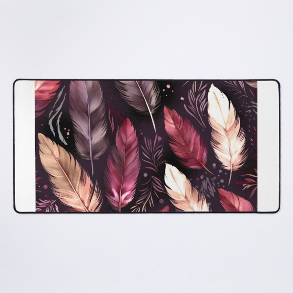 Item preview, Feathers - Burgundy, eggplant, blush, silver, black 2 designed and sold by Highlandkings.