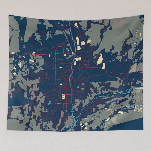 Item preview, Dushanbe City Map of Tajikistan - Hope designed and sold by deMAP.