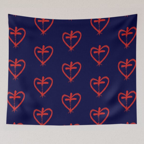 Item preview, Heart Warrior Christian Cross Design designed and sold by CrossAndCrown.