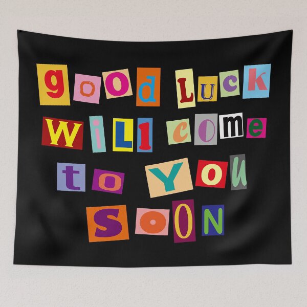 Item preview, Good luck will come to you soon - Magazine Letters designed and sold by EunsooLee.