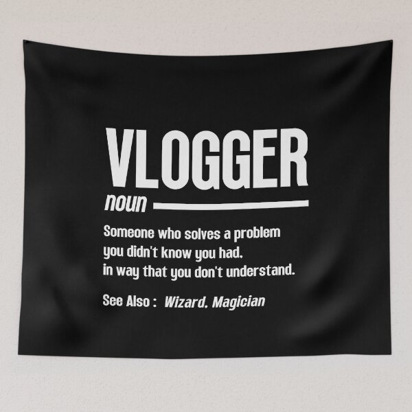Item preview, Vlogger Noun Graphic shirts for vloggers and influencers designed and sold by ScionEros.