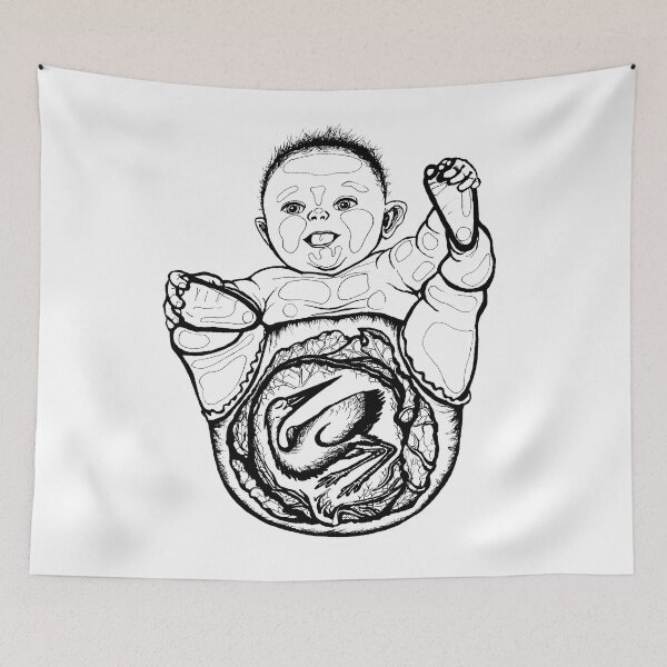 Item preview, Cabbage Stork Baby designed and sold by GraphicWench.