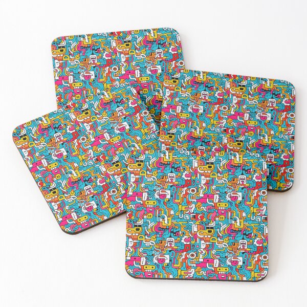 Item preview, Fun doodle seamless pattern. Creative minimalist style art background for children or trendy design designed and sold by ShopThousand.
