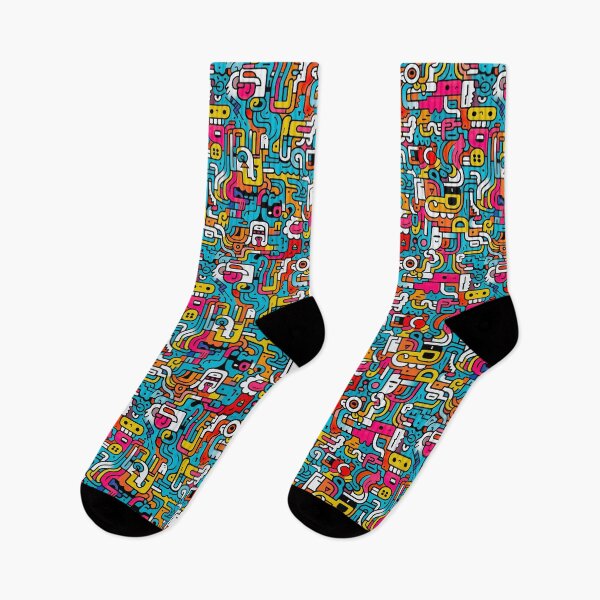 Item preview, Fun doodle seamless pattern. Creative minimalist style art background for children or trendy design designed and sold by ShopThousand.