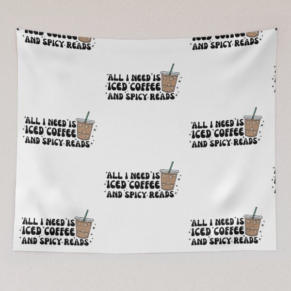 Item preview, Iced Coffee and Spicy Reads - Bookish designed and sold by Stuffspot.