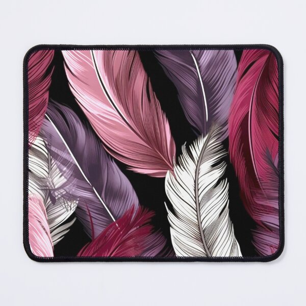 Item preview, Feathers - Burgundy, eggplant, blush, silver, black 3 designed and sold by Highlandkings.