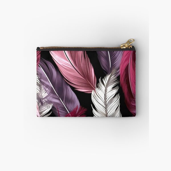 Item preview, Feathers - Burgundy, eggplant, blush, silver, black 3 designed and sold by Highlandkings.