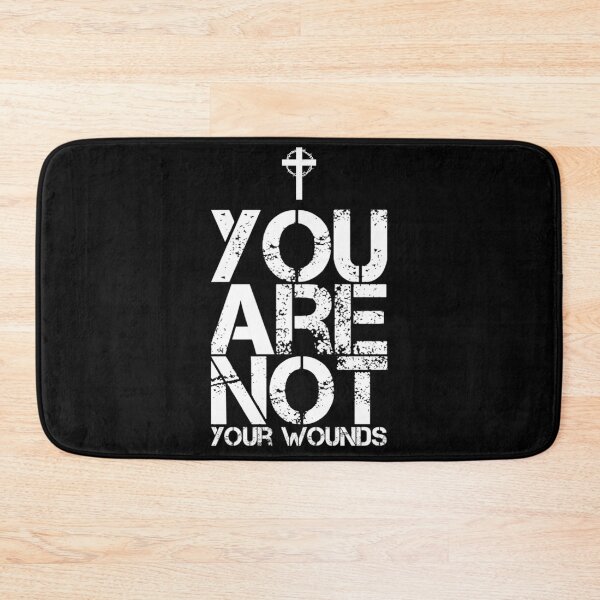 Item preview, You Are Not Your Wounds Christian Encouragement designed and sold by CrossAndCrown.