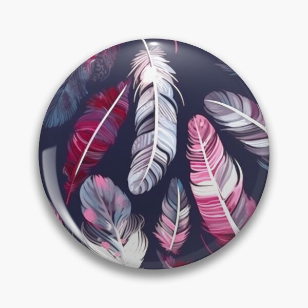 Artikelvorschau, Feathers - Burgundy, fuchsia, navy, white, silver entworfen und verkauft von Highlandkings.
