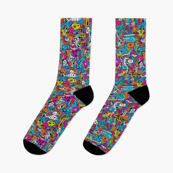 Item preview, Fun doodle seamless pattern. Creative minimalist style art background for children or trendy design designed and sold by ShopThousand.