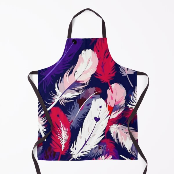 Item preview, Feathers - Burgundy, fuchsia, navy, white, silver 2 designed and sold by Highlandkings.