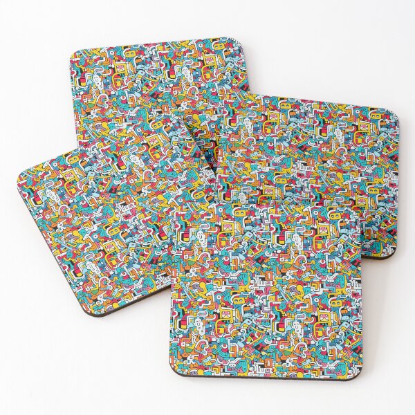 Item preview, Fun doodle seamless pattern. Creative minimalist style art background for children or trendy design designed and sold by ShopThousand.