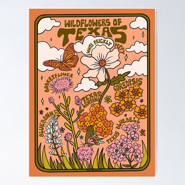 Item preview, Texas Wildflowers designed and sold by doodlebymeg.