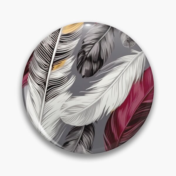 Artikelvorschau, Feathers - Burgundy, gold, white, gray, black 3 entworfen und verkauft von Highlandkings.