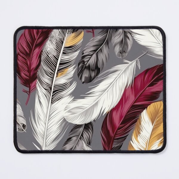 Item preview, Feathers - Burgundy, gold, white, gray, black 3 designed and sold by Highlandkings.