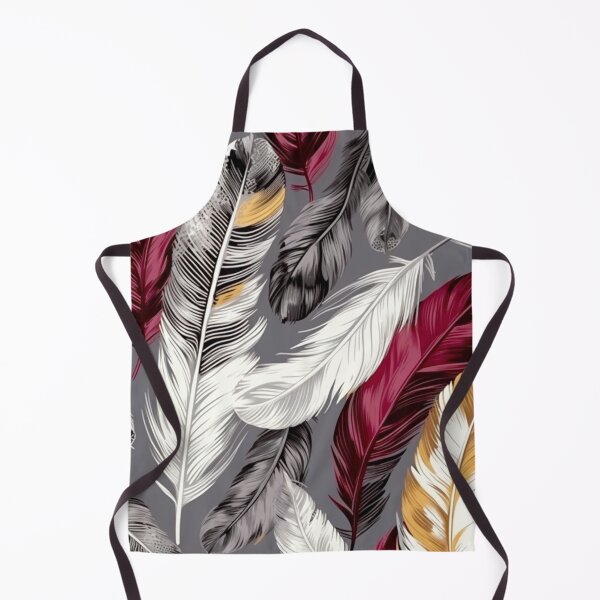 Item preview, Feathers - Burgundy, gold, white, gray, black 3 designed and sold by Highlandkings.