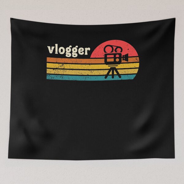 Item preview, Vlogger Retro 1 Graphic shirts for vloggers and influencers designed and sold by ScionEros.