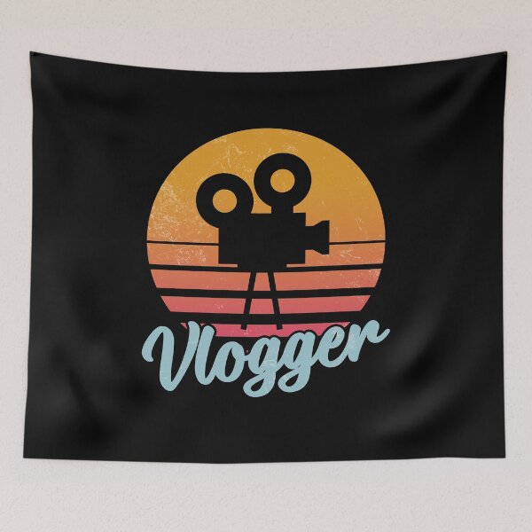 Item preview, Vlogger Retro 2 Graphic shirts for vloggers and influencers designed and sold by ScionEros.