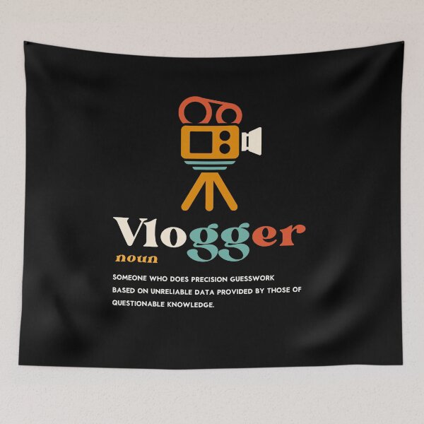 Item preview, Vlogger noun retro Graphic shirts for vloggers and influencers designed and sold by ScionEros.