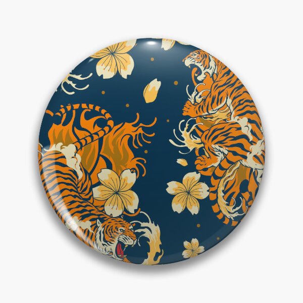 Aperçu de l'œuvre Motif de tigre traditionnel japonais créée et vendue par bazziergraphik.