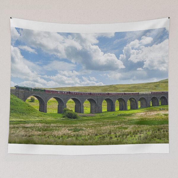 Item preview, Flying Scotsman on Dandry Mire Viaduct Garsdale Cumbria designed and sold by Cameranick.