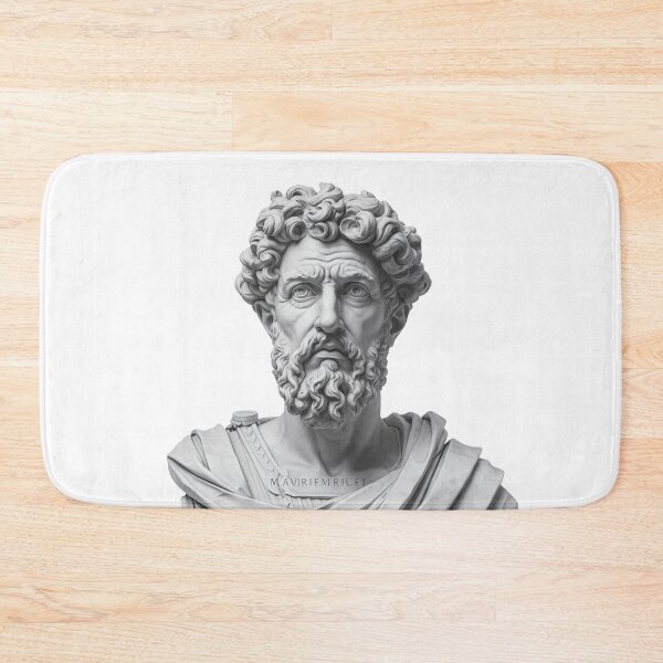 Item preview, Marcus Aurelius - M AVIRIEMRCUEI designed and sold by The Stoic Sigma.