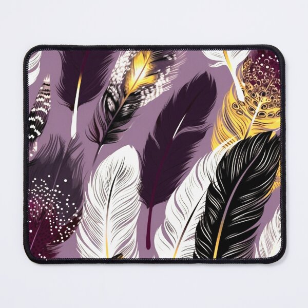 Item preview, Feathers - Burgundy, lavender, ivory, gold, black 3 designed and sold by Highlandkings.