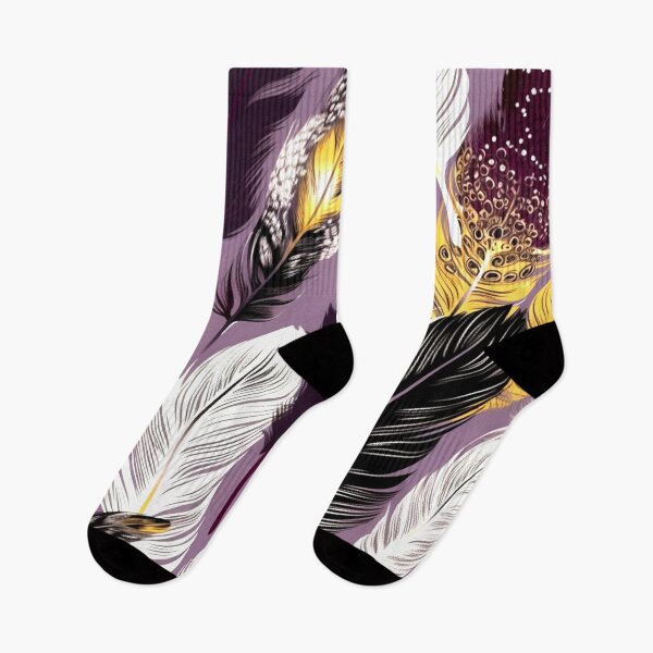 Item preview, Feathers - Burgundy, lavender, ivory, gold, black 3 designed and sold by Highlandkings.