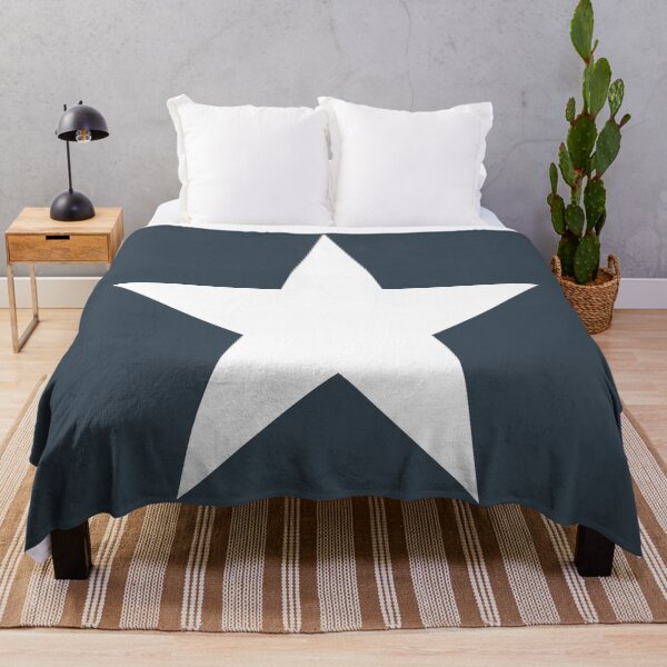 Item preview, Single WHITE STAR on a CHARCOAL GREY Background designed and sold by RachelMacht.