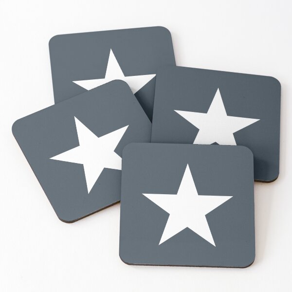 Item preview, Single WHITE STAR on a CHARCOAL GREY Background designed and sold by RachelMacht.