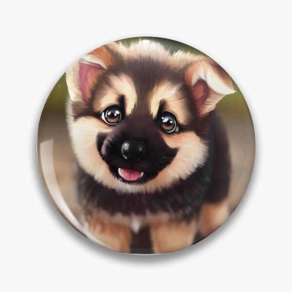 Item preview, Cute German Shepherd - Cute Baby Animals  designed and sold by baby-animal-art.