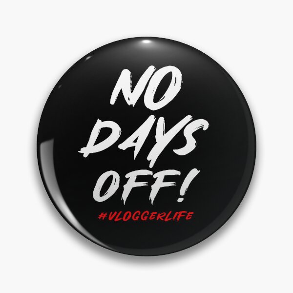 Item preview, No days off Vlogger life Graphic shirts for vloggers and influencers designed and sold by ScionEros.