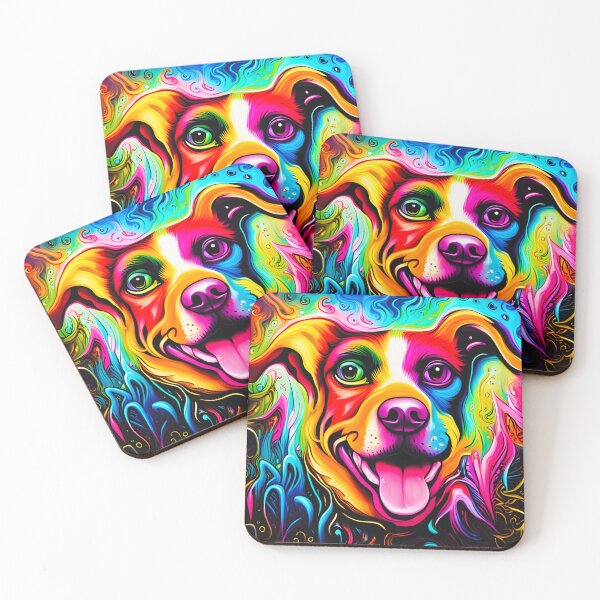 Item preview, Goofy Vibrant Rainbow Dog designed and sold by WitchyWare.